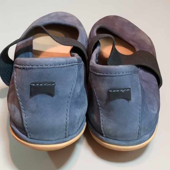 Camper Right Nina Mary Jane Womens Shoes Size 36 US 6 Blue Suede Ballet Flats - Picture 2 of 4